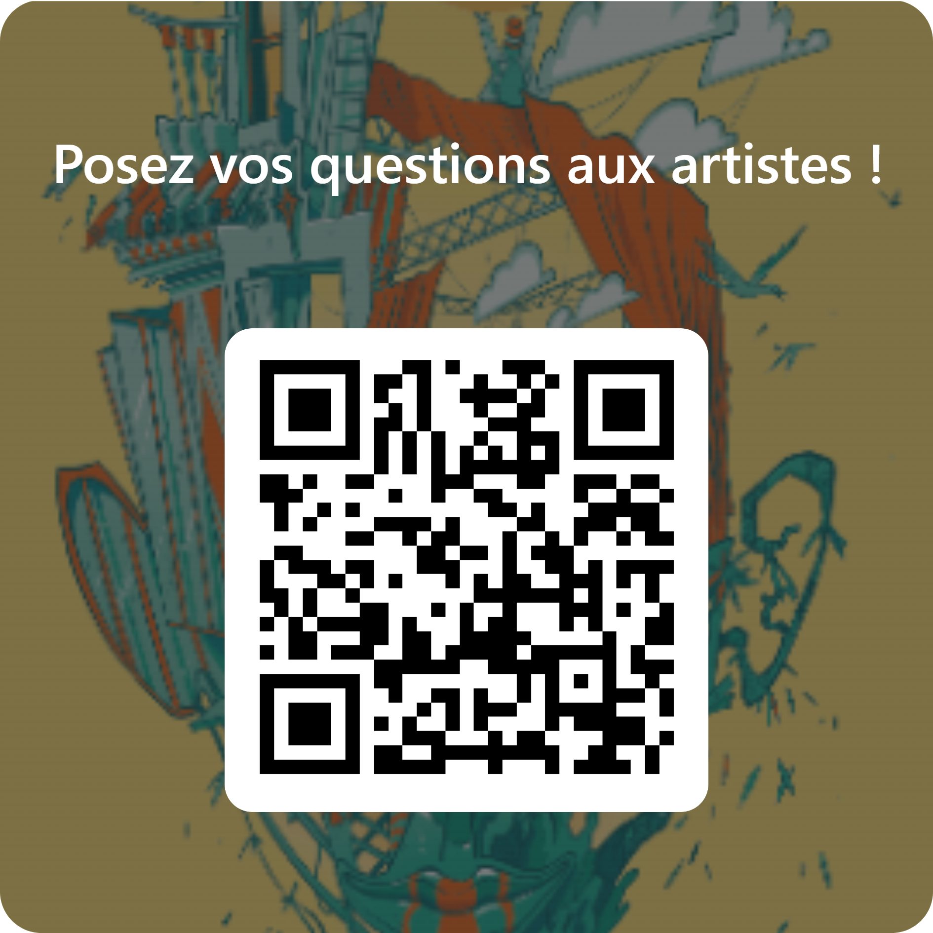 QRCode pour Posez vos questions aux artistes !